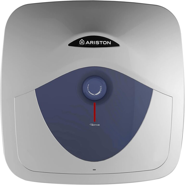 Ariston Blu Evo RS Chauffe-eau électrique à accumulation sur évier 30 litres, Profil de Charge S, Puissance 2000 W. Compact, facile à utiliser. Conçu et fabriqué pour être installé en France.