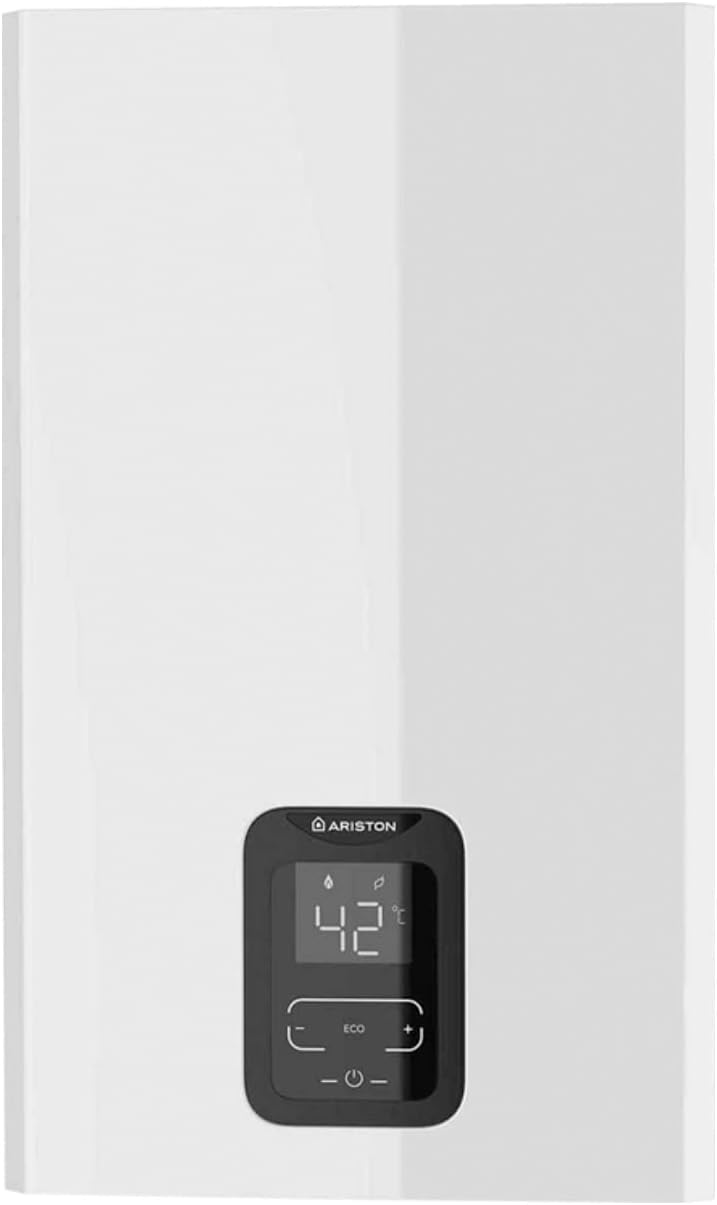 Ariston, Next Evo X Chauffe-Eau Butane 11L/Min, Chauffe-Eau Butane et Propane étanche, thermostatique et Low Nox, 16,5 x 34,5 x 57 cm – Fabriqué pour Installation en Espagne Classe énergétique A