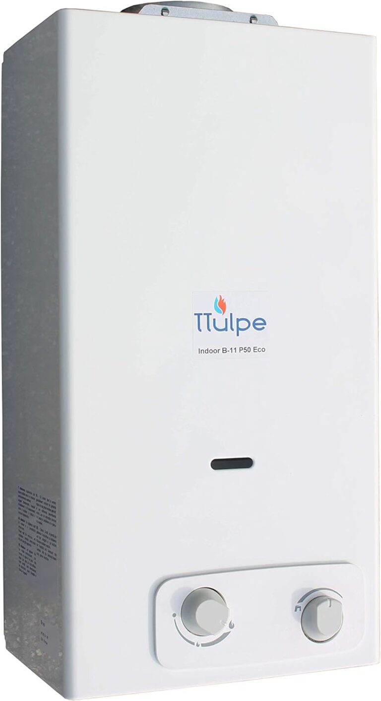 TTulpe Chauffe-eau instantané au gaz propane intérieur B11 P50 Eco 1,5 V Blanc