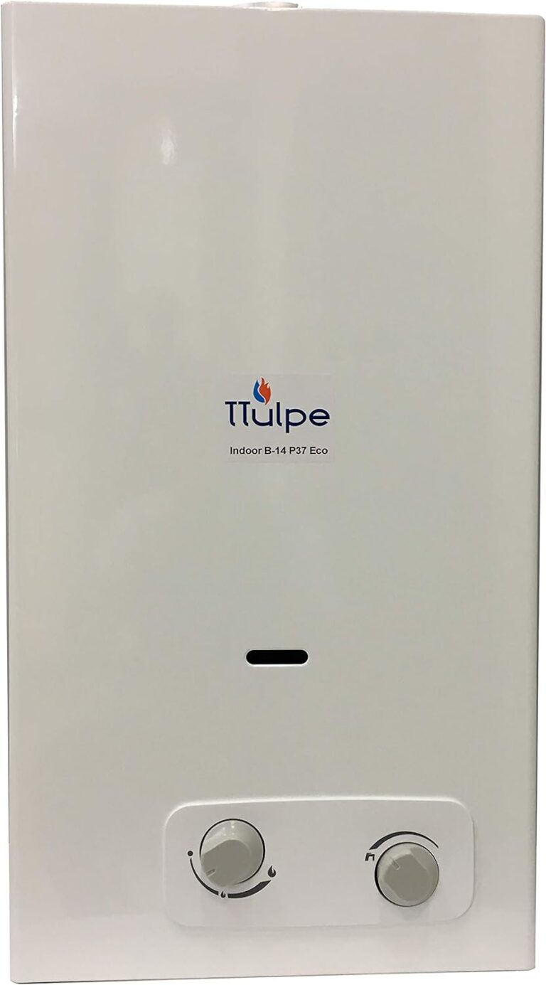 TTulpe® Indoor B14 P37 Eco chauffe-eau à gaz instantané, propane