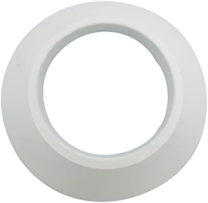 Tygerix Rosace de mur blanc en caoutchouc EPDM pour tubes de 120 mm et 125 mm | Rosace flexible pour couverture tuyaux de chaudière et toute installation | Résistant à la chaleur | Matériau certifié