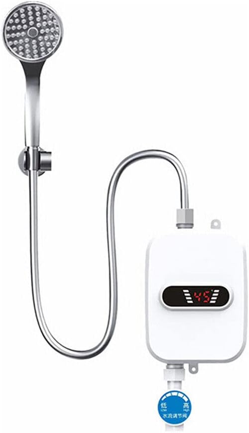 3500W chauffe-eau électrique instantané petit chauffe-eau électrique avec pommeau de douche avec LED Numérique Chauffage Affichage