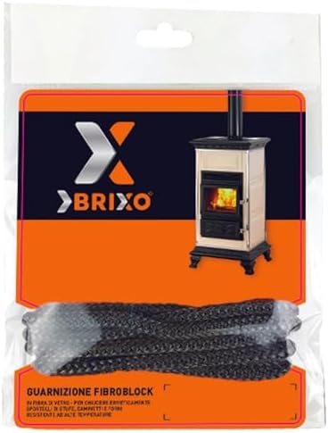 Brixo Fibroblock Joint en fibre de verre pour portes de fours, poêles et cheminées, 6 mm –