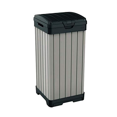 XODO STORE Poubelle KETER en résine Rockford Waste BIN, gris