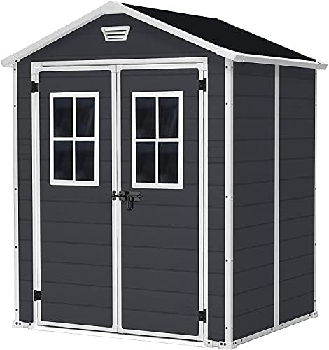 XODO STORE Keter Maison en résine Manor 6 x 5, noir