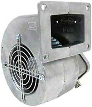 Ventilateur centrifuge longueur totale 159 mm, dimensions embout 76 x 50 mm, pour poêles à granulés.