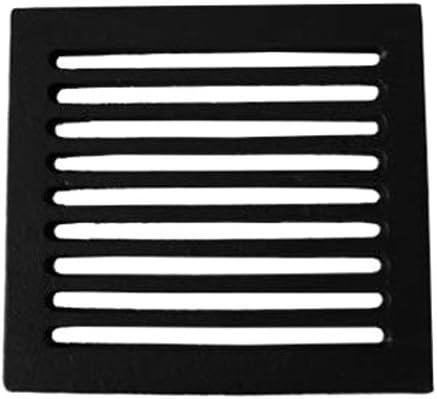 Easyricambi Grille en fonte pour cheminée et poêle à granulés, 20,5 x 23,5 cm, pour cheminée et aération