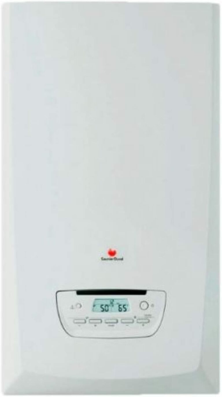 Chaudière à condensation à gaz Micraplus Condens 30 – Chauffage ACS Classe A – 30 kW – Ultra compacte – Mode Eco – NOx Classe 5-41 – 8 x 41-8 x 74 cm (référence : 0010015681)