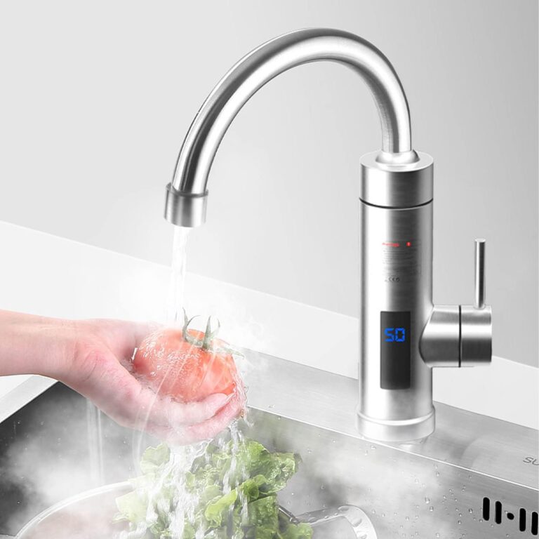 Chauffe eau Instantané Electrique, Robinet Électrique Сhauffe-Eau Instantané 220 V 3000W Robinet Électrique Сhauffe-Eau Instantané pour Cuisine Jardin Salle de bain