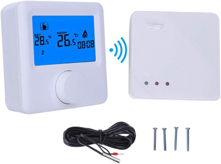 Thermostat Numérique, Régulateur de Température de Chauffage sans Fil LCD Thermostat Programmable Numérique pour Système de Chauffage Electrique